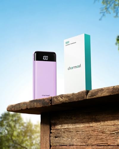 Charmast Power Bank with Built in Cables X 4, 10000mAh Portable Charger 6 Outputs 3 Inputs Travel Essentials, LED Display Type C Powerbank, Slim USB C Battery Pack Compatible with iPhone17/Samsung etc - Image 9