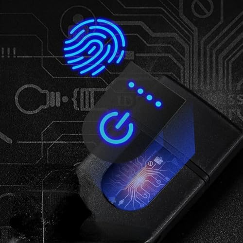 Touchscreen Ignition Usb Charging Light/er,Rechargeable USB Electronic Ligh-ter,Flameless Windproof Light/er for Candles,Cooker,Fire Starter|USB Light/er (Black) - Image 9