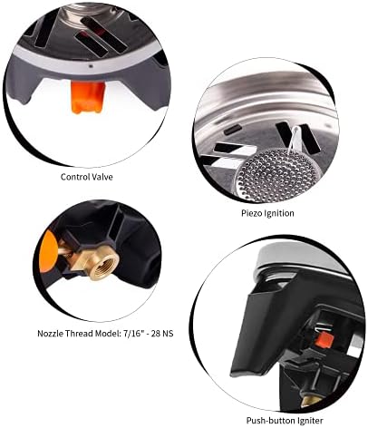 Fire-Maple "X1" Backpacking and Camping Stove Gas System | Outdoor Propane Cooking Gear | Portable Pot/Jet Burner Set | Ideal for Hiking, Trekking, Fishing, Outdoors (Black) - Image 4