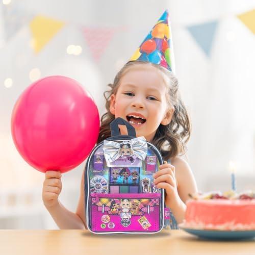 L.O.L. Surprise! Kids Makeup Set, Including Lip Balm, Nail Polish, Nail File, Hair Bows in Backpack, Perfect for Parties, Gift, Sleepovers and Makeovers, for Girls Aged 3+ by Townley Girl - Image 7
