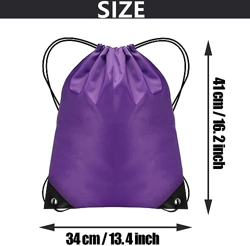 Drawstring Bags, Swim Bag PE bags for kids Waterproof Swimming Sports Back Pack Drawstring Gym Bag Suitable for School Beach Travel - Image 2