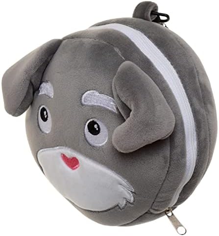 Puckator Relaxeazzz Dog Squad Round Plush Travel Pillow & Eye Mask - Sleep Eye Mask Masks - Kids Travel Accessories For Sleeping Airplane - Flight Plane Neck Pillow Pillows - Image 8