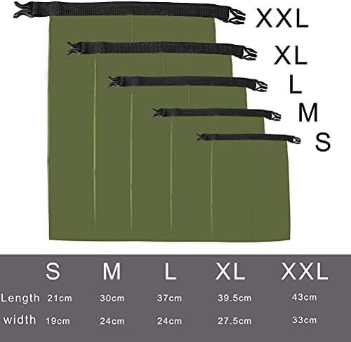 KAHEIGN 5Pcs Waterproof Dry Bags, 1.5L /2.5L /3.5L /4.5L /6L Lightweight Dry Sacks Portable Dry Bag for Outdoor Hiking Fishing Camping Use (Green) - Image 4