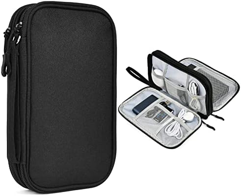 Exterior Hard Drive Case With Organizer, Mesh Pockets & Compartments - Portable for Electronics Accessories - Black Travel Bag - Carrying Case - Image 9