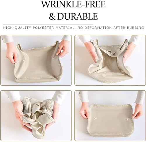 LANSKLBD 8 Set Packing Cubes for Suitcases, Travel Luggage Organizers, Essentials for Accessories, Shoe Bag, Toiletry Bag, Laundry Bag - Image 6