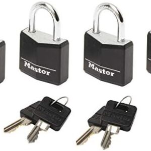 Master Lock Unisex Travel Accessory Luggage Lock, Black, 2 mm
