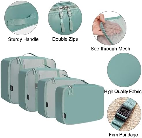 BAGAIL Packing Cubes for Suitcase 8 Set, Lightweight Luggage Packing Organizers Packing Cubes for Travel Accessories - Image 4