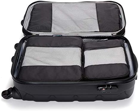TravelWise Luggage, Black, 2 Small, 2 Medium, 1 Large, Luggage Packing Organization Cubes 5 Pack - Image 5