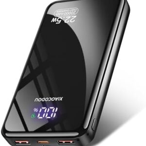 Power Bank 20000mAh, PD3.0 QC4.0 22.5W Fast Charging PD20W USB C Power Bank Portable Charger With LCD Display Compatible with iPhone 17 16 15 14 13 Android and more