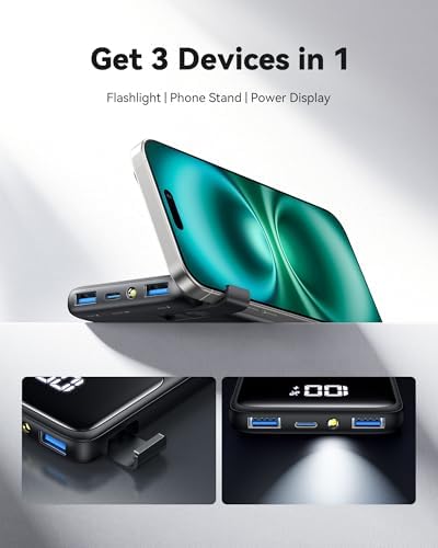 INIU Power Bank, Slim 22.5W PD Fast Charging Portable Charger, USB C in&out 10000mAh Battery Pack, Travel Essentials Powerbank, Mobile Phone Charger for iPhone 17 16, Samsung S25 S24, iPad, Xiaomi etc - Image 4