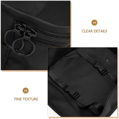 8pcs Travel Packing Cubes Luggage Organizers Set in Black, Waterproof Polyester Material Extra Security and Prevents Creasing, for Travel and Home Use - Image 4