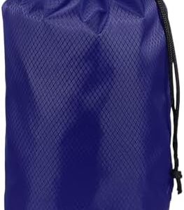 Stuff Sack, Waterproof Ditty Bags Storage Sacks Portable Outdoor Ultralight Drawstring Dry Stuff Bag Gear with Toggle 6x12In & Sapphire for (Backpacking Camping Traveling Hiking)