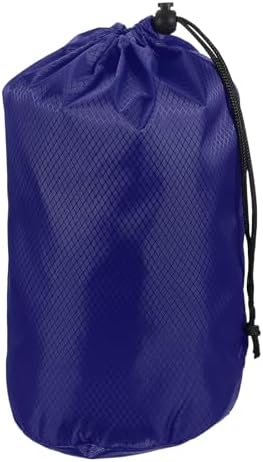 Stuff Sack, Waterproof Ditty Bags Storage Sacks Portable Outdoor Ultralight Drawstring Dry Stuff Bag Gear with Toggle 6x12In & Sapphire for (Backpacking Camping Traveling Hiking)