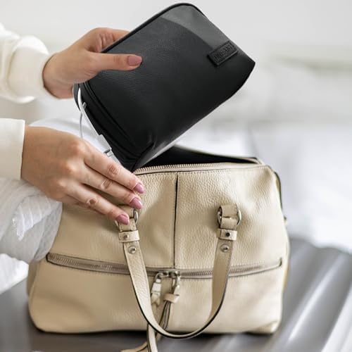 Waterproof Cable Organiser Bag, Travel Electronics Accessories Organizer, Compact Multi-Pocket Design, Durable Travel Organiser Pouch for Tech Accessories (Black) - Image 5