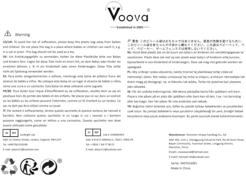 Voova 6 Set Compression Packing Cubes for Suitcases Backpack, Expandable Luggage Suitcase Organiser Bags Set, Packing Organizers for Men Women, Travel Organisers Cubes for Travel Essentials, Grey - Image 8