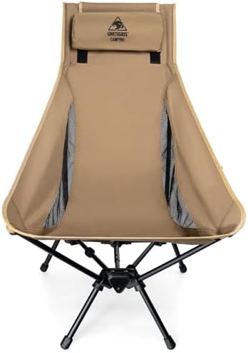 OneTigris Tigerblade High Back Camping Chair with Pillow Design, Comfortable Widened Seat Folding Chair - Image 9