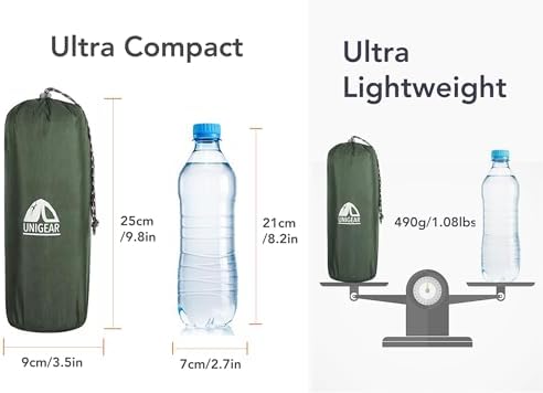 Unigear Ultralight Inflatable Sleeping Pad, Compact Air Camping Mat,Lightweight Camping Mattress for Backpacking, Hiking and Traveling - Image 5