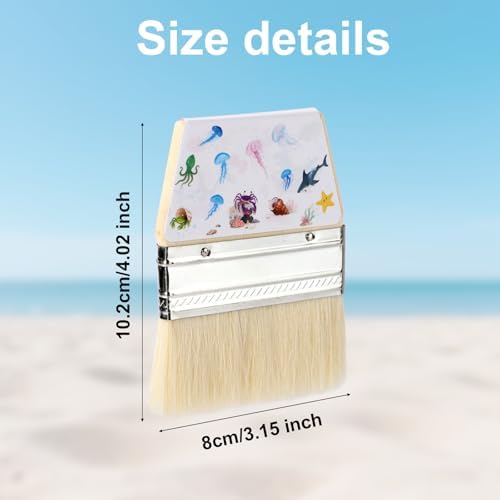 Beach Removal Cleaner Brush, Quick Dry & Reusable Sand Cleaning for Kids Adults Women, Must-Have Remover Essentials for Travel Vacation Summer Sandbox Activities Accessories (Ocean Creature Style) - Image 2