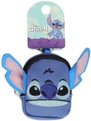 Disney Lilo and Stitch Blue Mini Backpack Keychain - Image 3