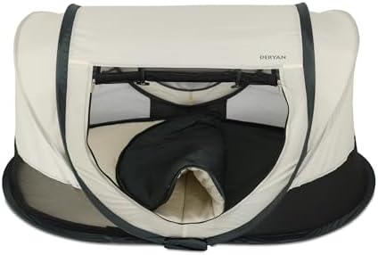 Deryan Scott Baby Umbrella Bed - from Birth to 3 Years - Pop-Up Tent for Baby Set Up in 2 Seconds - Mosquito Net & Travel Bag Included - 120x75x50cm (Cream) - Image 6