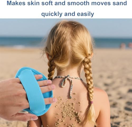 Lyreh 2pcs Sand Remover for Beach, Shell Shape Sand Removal Bag Sandscreen Pouch Must-Have Beach Essentials Accessories for Adults Travel Vacation Summer Sandbox Activities(Blue) - Image 6