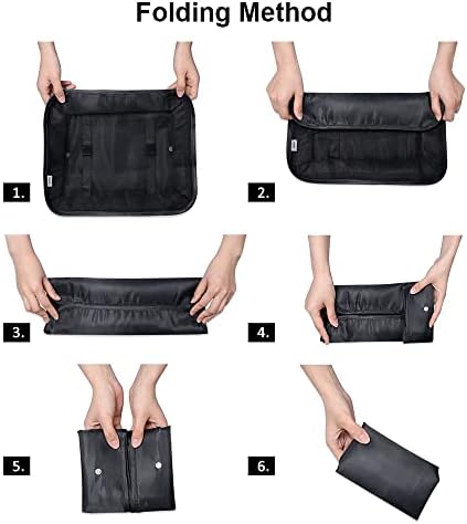 OSDUE Packing Cubes for Suitcases, 6 PCS Travel Luggage Packing Organizers Waterproof Travel Essentials Bag Accessories, Clothes Cosmetics Toiletries Storage Bags, Black - Image 8