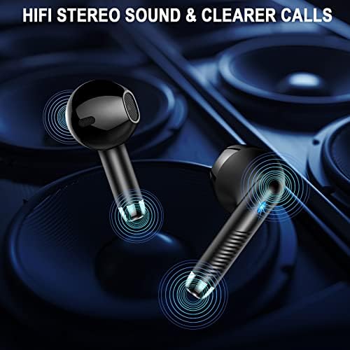 Wireless Earbuds, Bluetooth 5.4 Headphones in Ear with 4 ENC Noise Cancelling Mic, Bluetooth Earbuds 40H Playtime, Ear Buds HiFi Stereo Deep Bass Wireless Earphones, IP7 Waterproof, USB-C Fast Charge - Image 2