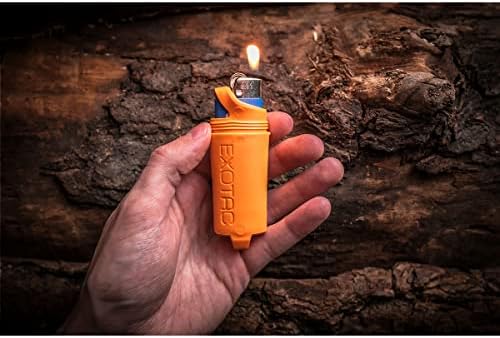 Exotac Men's Firesleeve Waterproof Lighter Holder - Orange, Medium - Image 4