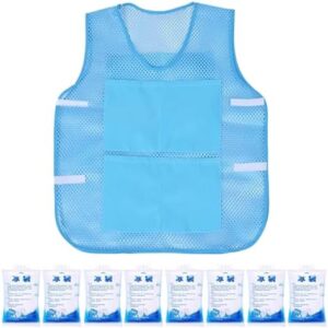 Cooling Vest,Body Cool Clothing with 8 Ice Packs - Wearable Personal Cooler Gadgets Cold Clothes for Summer Outdoor Sports Travel Work Dads Workers Outside