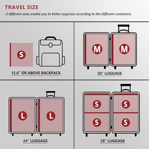 Vacuum Seal Bags for Travel with Rechargeable Pump, 18 Pack Carry on Compression Packing Bags for Luggage, Backpack and Suitcase, Space Saver Storage Organizer for Clothing Clothes - Image 3