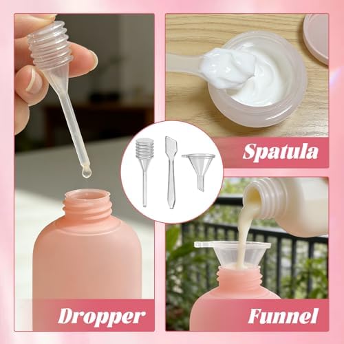 18 Pack Travel Bottle Set for Toiletries Travel Containers Leakproof Refillable Squeezable Travel Accessories for Skincare Lotion Shampoo - Image 5