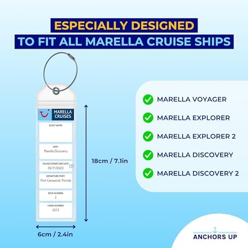 Marella (TUI) Cruise Luggage Tag Holders [4 Pack] – Waterproof, Durable Plastic with Steel Loops – Fits All Marella (TUI) Ships for Cruising in 2026, 2027 and 2028 - Image 3
