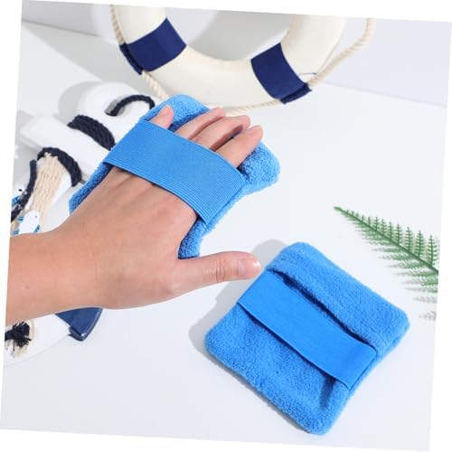 Anneome 2 Pcs Sand Removal Mitts Large and Extra Large Soft Coral Fleece Body Sand Cleaner Bags with Zipper for Beach Vacation Essentials Portable and Gentle for Family Outdoor Activities - Image 4