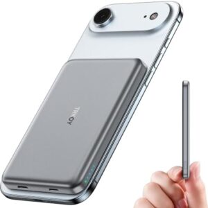 for Magsafe Power Bank, 5000mAh Wireless Portable Charger, Magnetic Power Bank with USB-C Charging, Phone Charger Battery Pack Compatible with iPhone 17/16/15/14/13/12