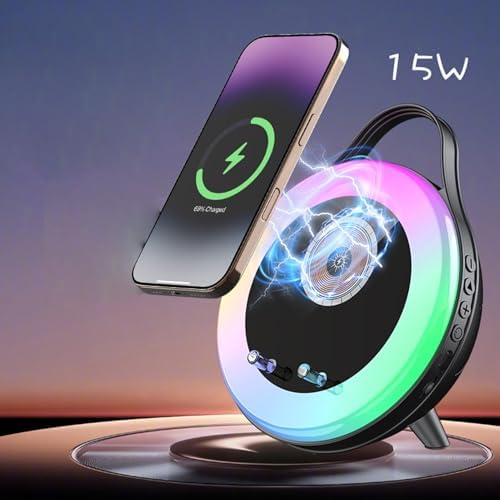 Portable Speaker | With RGB Light, Rechargeable, Hi-Fi Sound - Induction Speaker - Innovative Technology Gadget for Home, Office, RV, Travel, Camping, Picnic, Birthday - Image 8