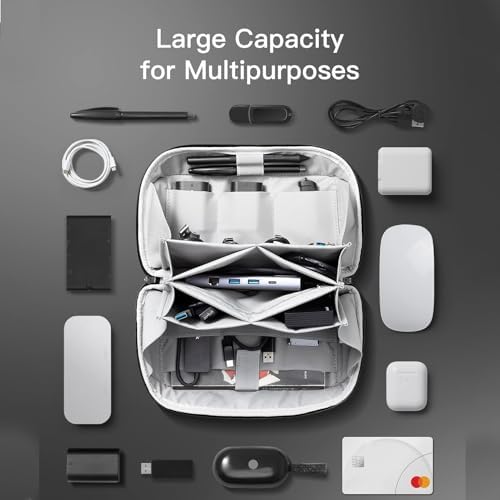 Travel Tech Organiser - 2024 New Electronics Bag Tech Organiser Travel Case - Battery Storage Case, Tech Organiser, Cable Storage Box for Daily Necessities - Image 4