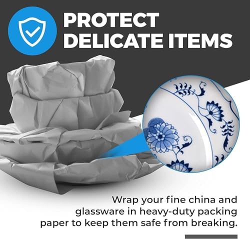 100 Sheets Newspaper Offcuts Packing Paper for Moving Box Filling, Moving House Essentials Packaging Paper Sheets for Wrapping and Protecting Fragile Items 12”x24” - Image 6