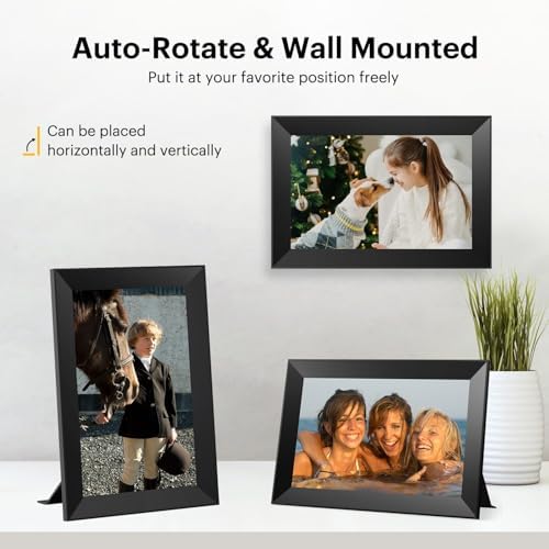 KODAK Digital Picture Frame WiFi 10.1 Inch HD IPS Touch Screen Electronic Picture Frame with 32 GB Memory, Automatic Picture Rotation, Share Photos or Videos Anywhere via App, Black - Image 5