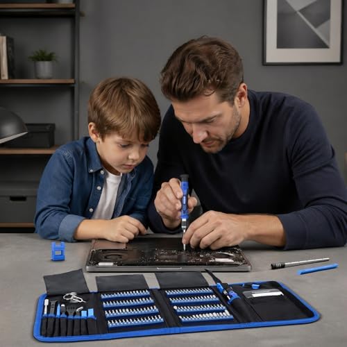 STREBITO Electronics Precision Screwdriver Sets 142-Piece with 120 Bits Magnetic Repair Tool Kit for Phone, MacBook, Computer, Laptop, PC, Tablet, PS4, Game Console - Image 7