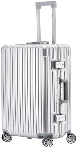 Flight Knight Premium Travel Suitcase - 8 Spinner Wheels - Built-in Side Lock Lightweight Aluminium Frame, ABS Hard Shell Carry on Check in Luggage Highly Durable - Approved for Over 100 Airlines