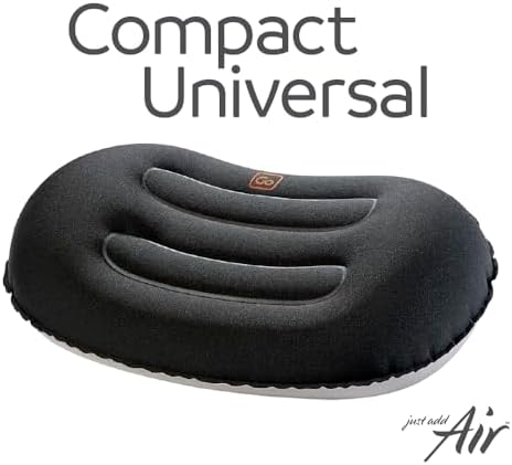Go Travel Compact Neck Pillow - Head & Back Support for Flights | Cushioned head, neck and back support for long flights, coaches, cars and train journeys - Universal, Black. Ref 257.101. - Image 2
