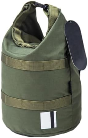 Camping Pot Storage Bag – Round Bottom Cooking Utensils Organizer | Large Carrier Travel Tote | Heavy Duty 500D Nylon Portable Hand Pouch For Fishing Hiking Hunting Kit Pans Lunch Box
