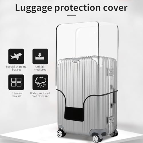 30-Inch Transparent Luggage Cover – Waterproof PVC Protector for Suitcases, Durable & Clear Travel Case Cover for Checked Bags, Perfect for Business & Vacation - Image 2