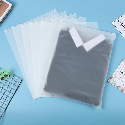 30Pcs Large ZipLock Bags for Clothes, 40x30cm Plastic Travel Bags, Reusable hospital bag organiser pouches, Waterproof Big Zip lock Bags for Clothes Shoes Cosmetics - Image 4
