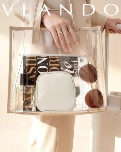 VLANDO Travel Jewellery Box,2-Tier Jewellery Case for Rings, Earring & Necklaces,Travel Essential for Women,Cream White - Image 8