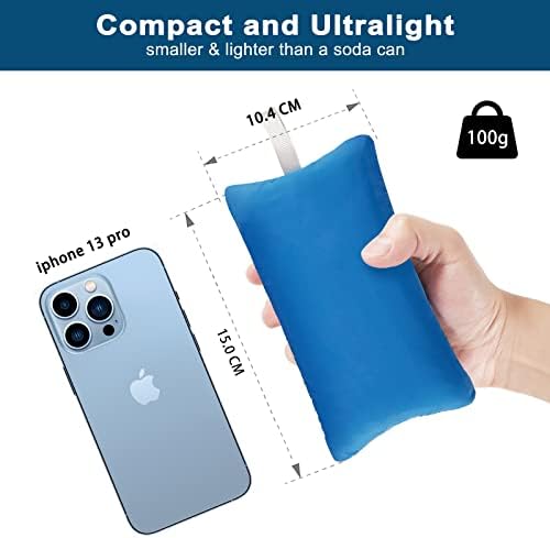 Eono Ultralight Inflatable Camping Pillows for Adults, Compressible Compact Travel Inflatable Pillow, Comfortable Ergonomic Blow Up Air Pillow for Camping, Hiking, Beach, Fishing - Image 2