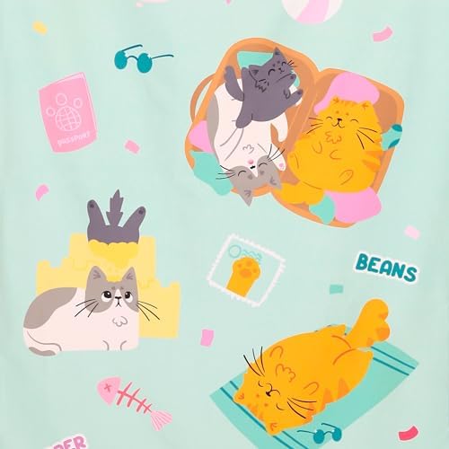 Puckator Bean & Co Cats Microfibre Beach Towel - Large Quick Drying Lightweight Thin Funny Mens Girls Beach Pool Holiday Towel Towels For Adults Womens - Vacation Accessories Essentials Family - Image 3