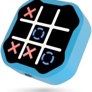 3-in-1 Electronic Tic Tac Toe Toy, Family Travel Game for Kids and Adults, Handheld Game Gift with Silent Mode
