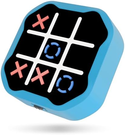 3-in-1 Electronic Tic Tac Toe Toy, Family Travel Game for Kids and Adults, Handheld Game Gift with Silent Mode