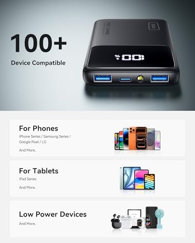 INIU Power Bank, Slim 22.5W PD Fast Charging Portable Charger, USB C in&out 10000mAh Battery Pack, Travel Essentials Powerbank, Mobile Phone Charger for iPhone 17 16, Samsung S25 S24, iPad, Xiaomi etc - Image 7